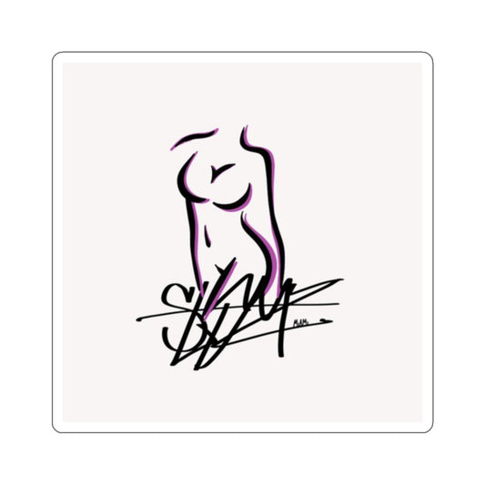 women figure sticker