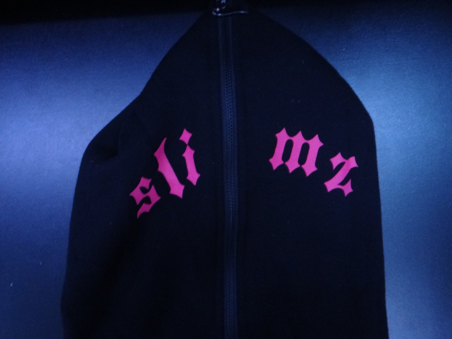 Pink full zip up hoodie